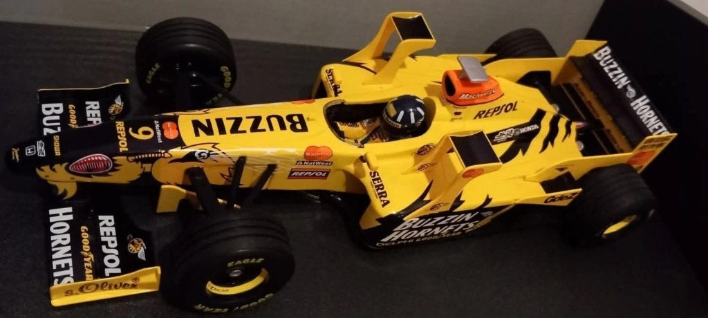 1/18 Jordan 198W Mugen-Honda V10 Tower Wing D.Hill 1998, Enlèvement ou Envoi, Neuf, Voiture, MiniChamps