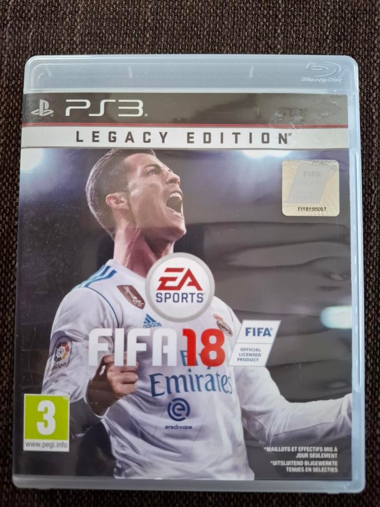 Édition Legacy de Fifa 18 pour PS3 (complète), Consoles de jeu & Jeux vidéo, Jeux | Sony PlayStation 3, Enlèvement ou Envoi