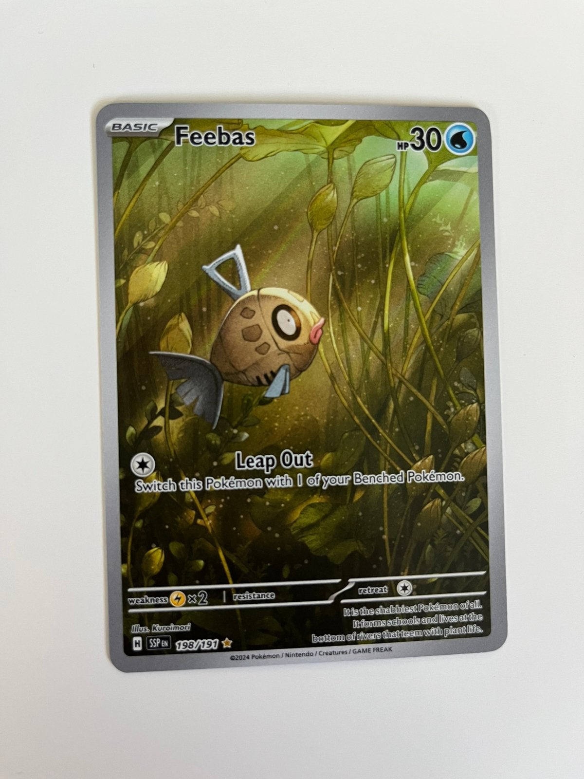 Pokémonkaart Feebas, Ophalen of Verzenden, Nieuw, Losse kaart