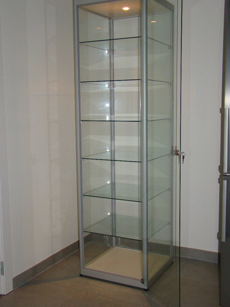 Vitrinekast in Glas 50 x 50 cm, Huis en Inrichting, Kasten | Vitrinekasten, Ophalen, Nieuw, Modern, 150 tot 200 cm