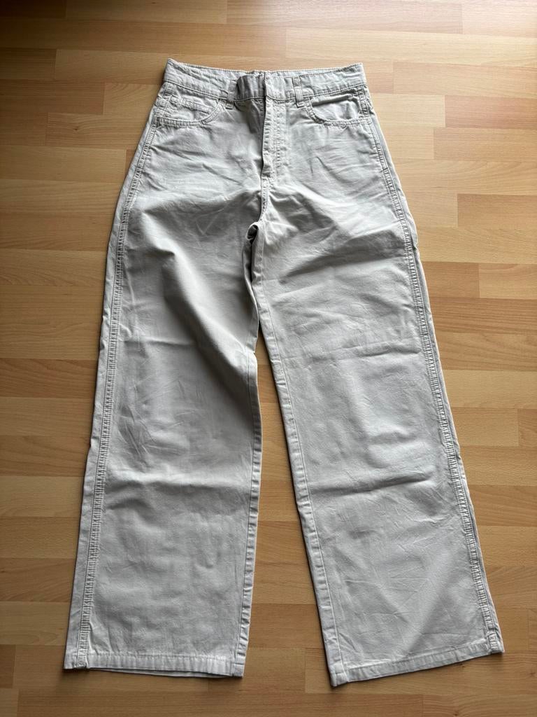 Lichte broek Zara maat 34, Beige, Ophalen of Verzenden, Zo goed als nieuw, Maat 34 (XS) of kleiner