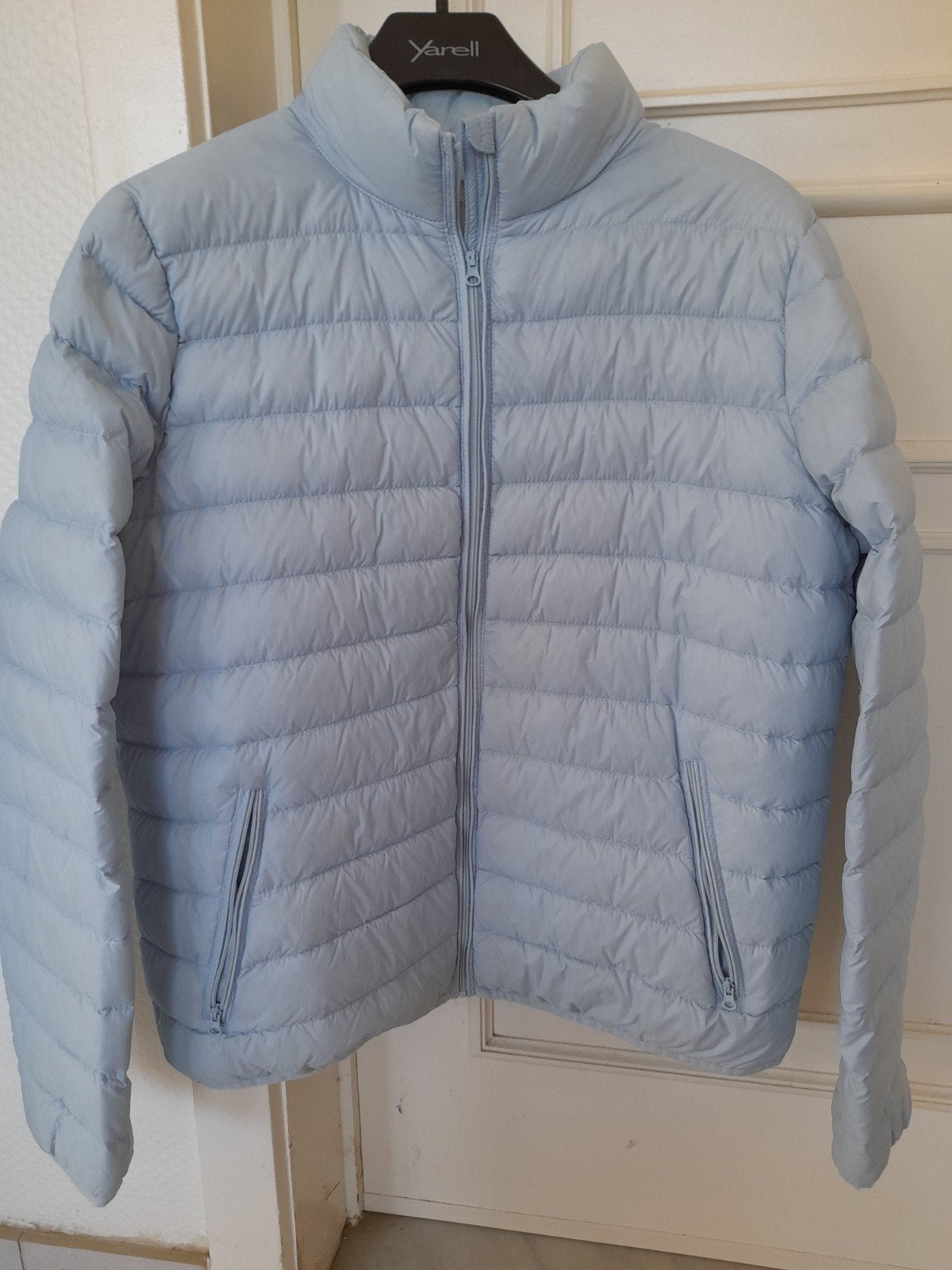 lichtblauw jasje tussenseizoen,oksel-oksel 54 cm, Kleding | Dames, Ophalen