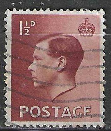 Grande-Bretagne 1936 - Yvert 207 - Roi Edouard VIII (ST), Envoi, Affranchi
