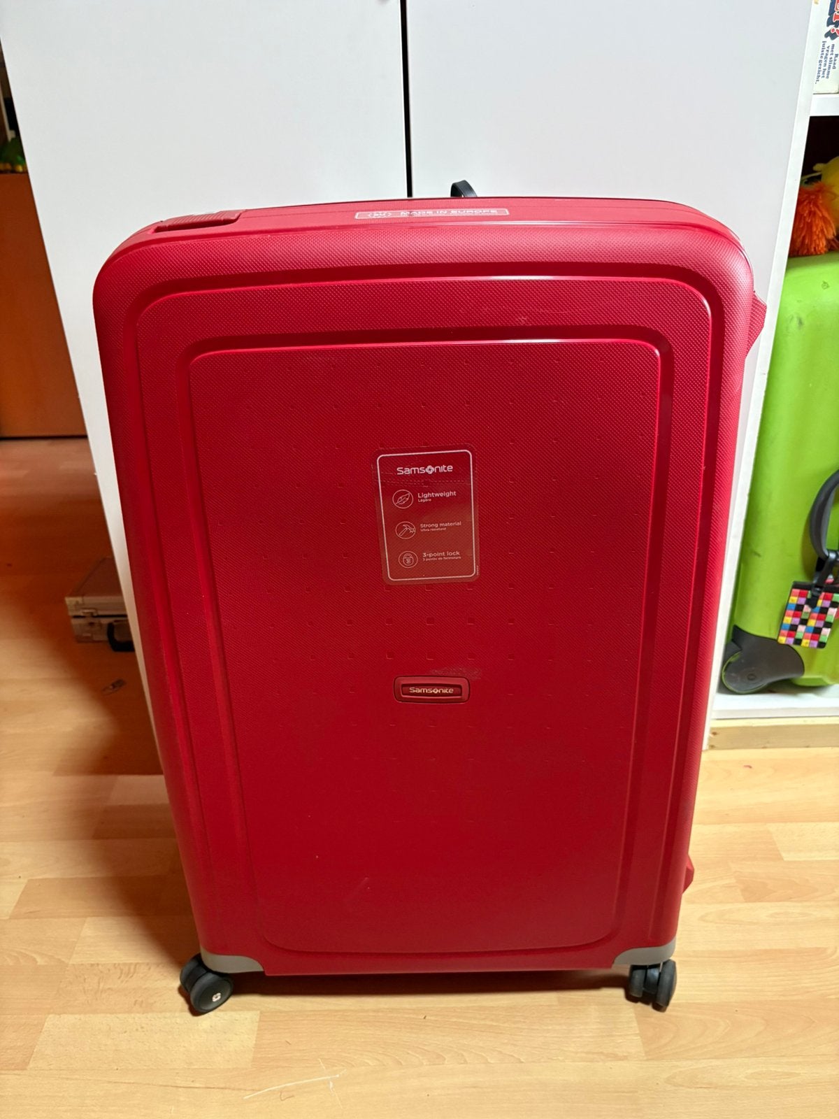 Rode samsonite koffer, Handtassen en Accessoires, Ophalen, Zo goed als nieuw