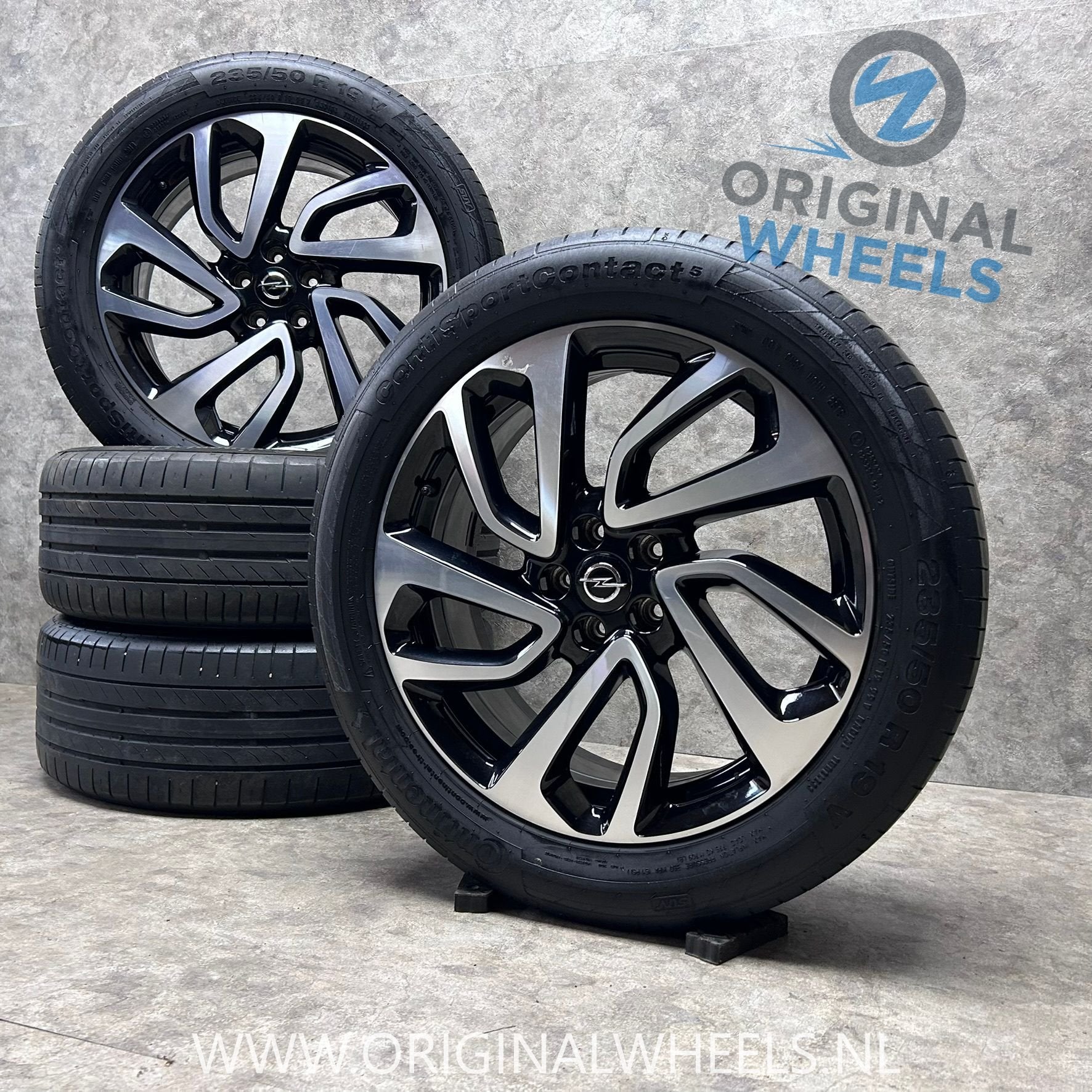 19 inch originele velgen + zomerbanden Opel Grandland X, 19 inch, Gebruikt, -, -