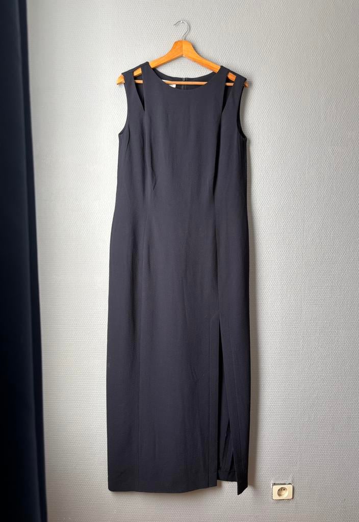 Escada - Robe longue - M, Taille 38/40 (M), Porté, Sous le genou, Noir
