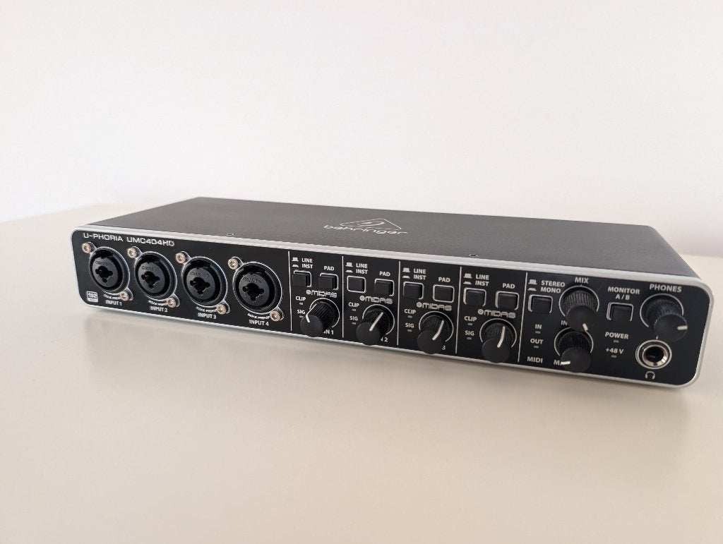 Behringer U-PHORIA UMC404HD, Audio, Tv en Foto, Professionele apparaten, Ophalen of Verzenden, Gebruikt, Audio