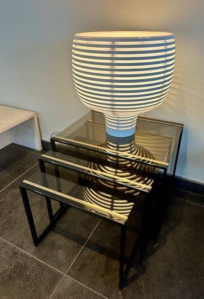 vintage nesting tables – 23kt verguld – jaren 70, Ophalen, Glas