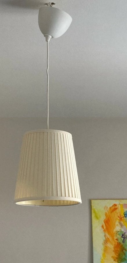 Lustre blanc, Maison & Meubles, Enlèvement ou Envoi, Comme neuf