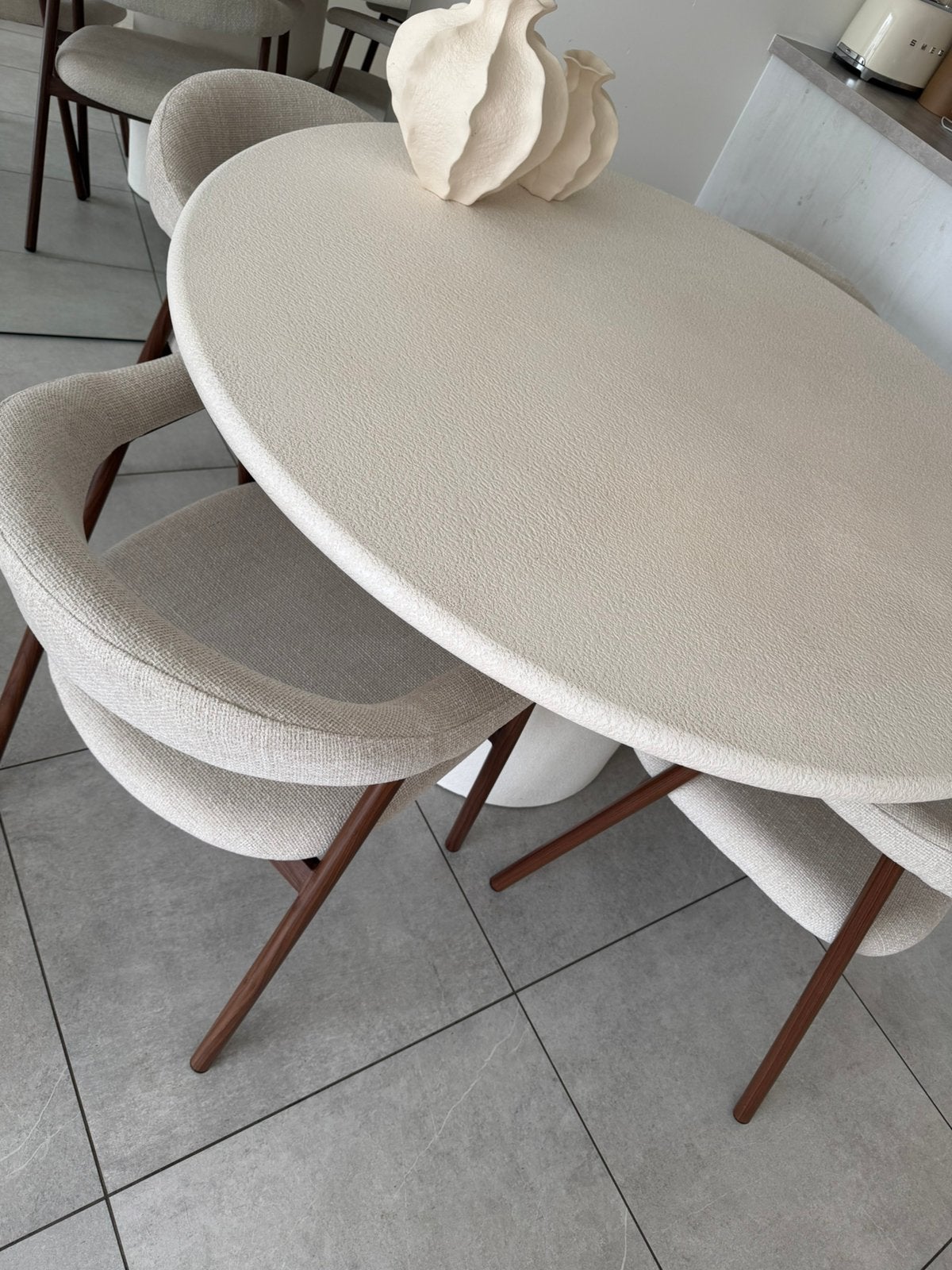 Table à manger + 4 chaises, Maison & Meubles, Enlèvement, Comme neuf