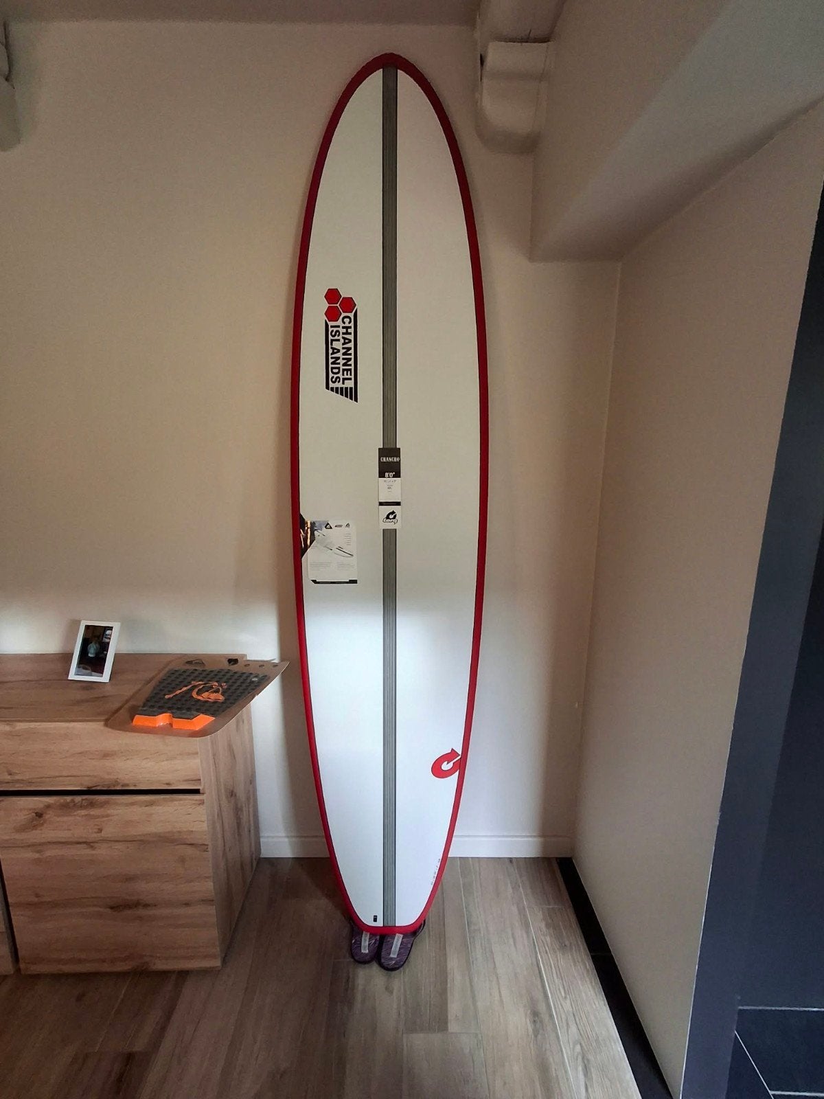 surfboard 8'0" Channel Island Chancho, Ophalen, Zo goed als nieuw, Funboard, Met vinnen