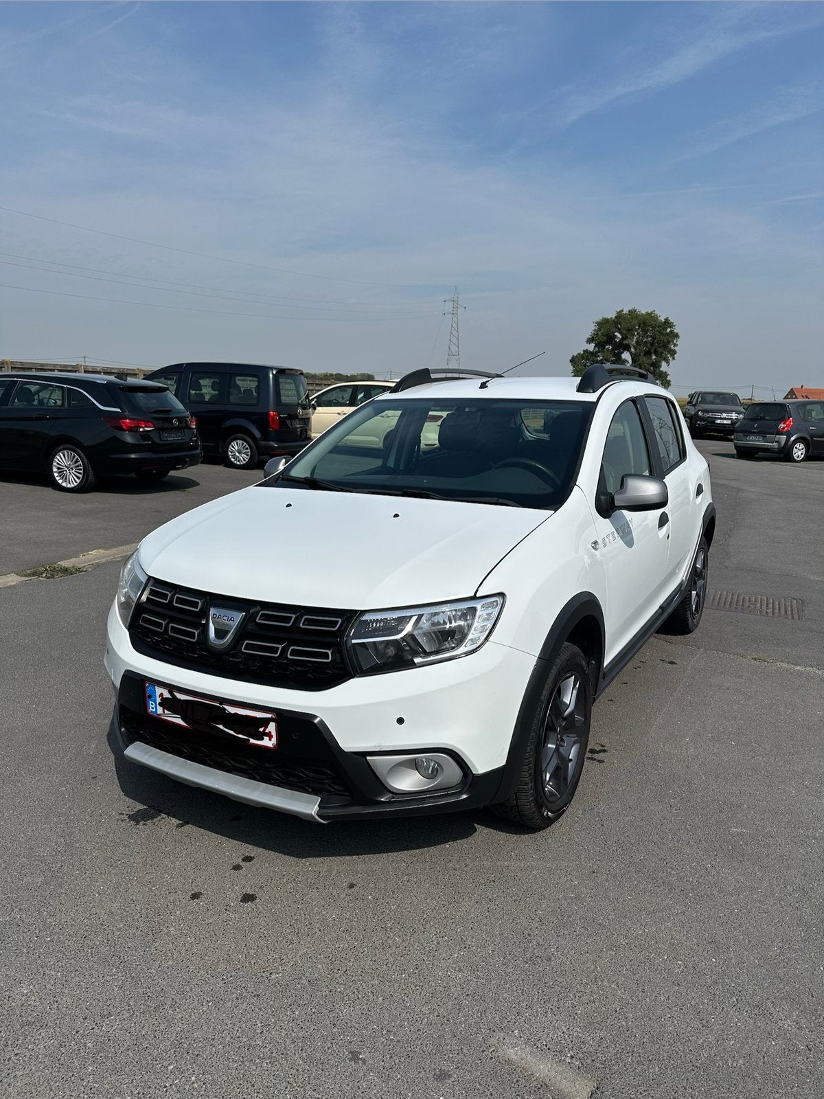 Dacia Sandero Stepway te koop, Euro 5, Stof, Wit, Handgeschakeld