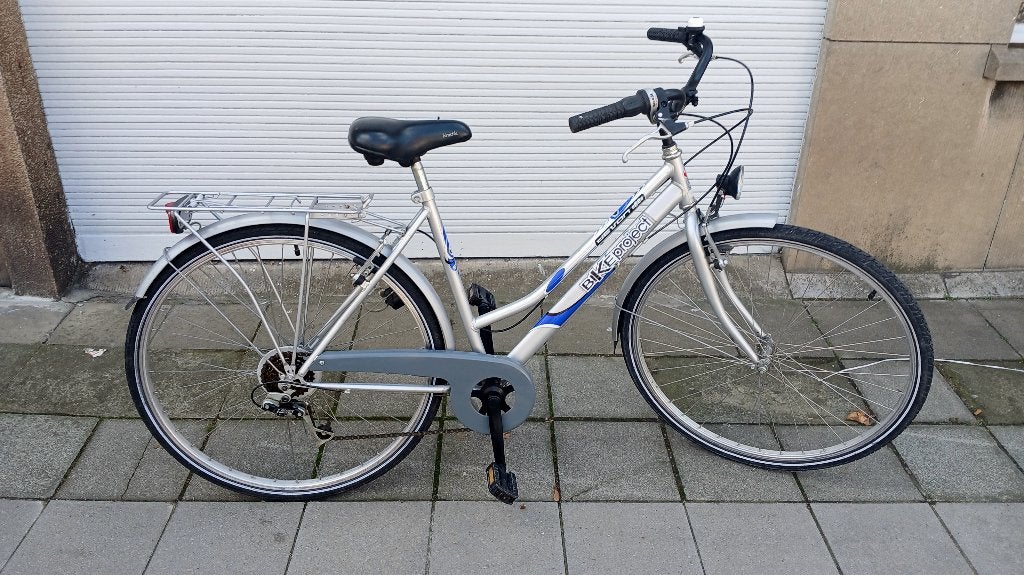 Damesfiets 28p 6 vit tout ok om Luik te bespreken, Gebruikt, Velgrem, (Extra) lage instap, Minder dan 47 cm