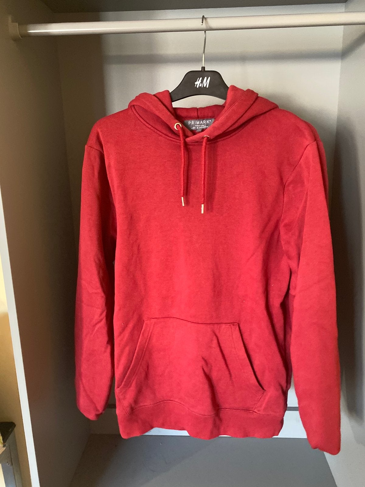 Primark Hoodie Rood Heren Maat M, Kleding | Heren, Ophalen of Verzenden, Zo goed als nieuw, Maat 48/50 (M), Rood