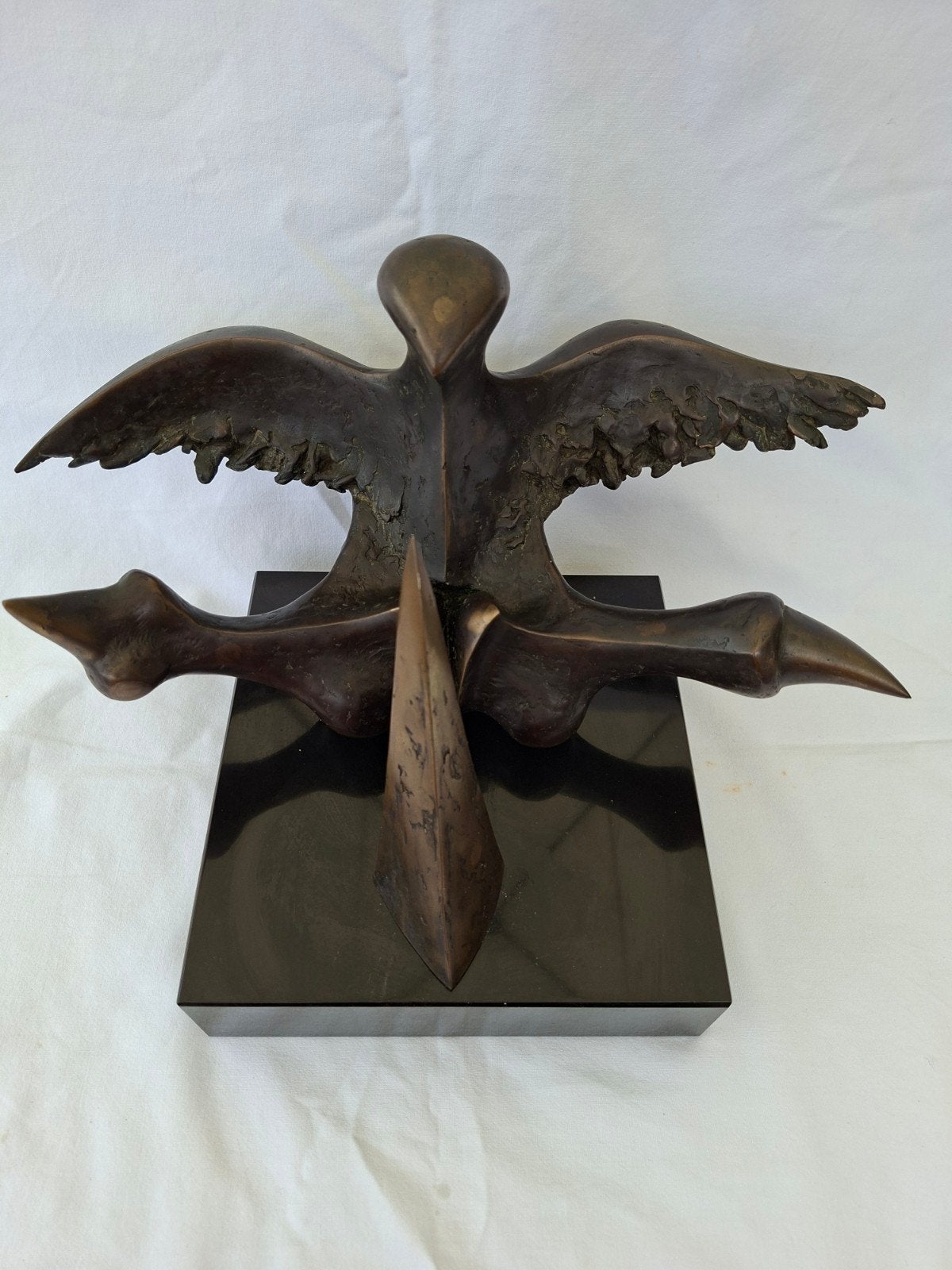 Bronze kunstwerk, Antiek en Kunst, Ophalen, Vogel