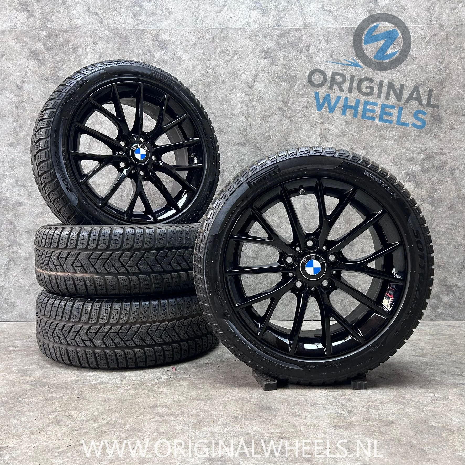 17 inch originele velgen + winterbanden BMW 1 serie F20 380, Pneus et Jantes, Pneus hiver, Véhicule de tourisme, -