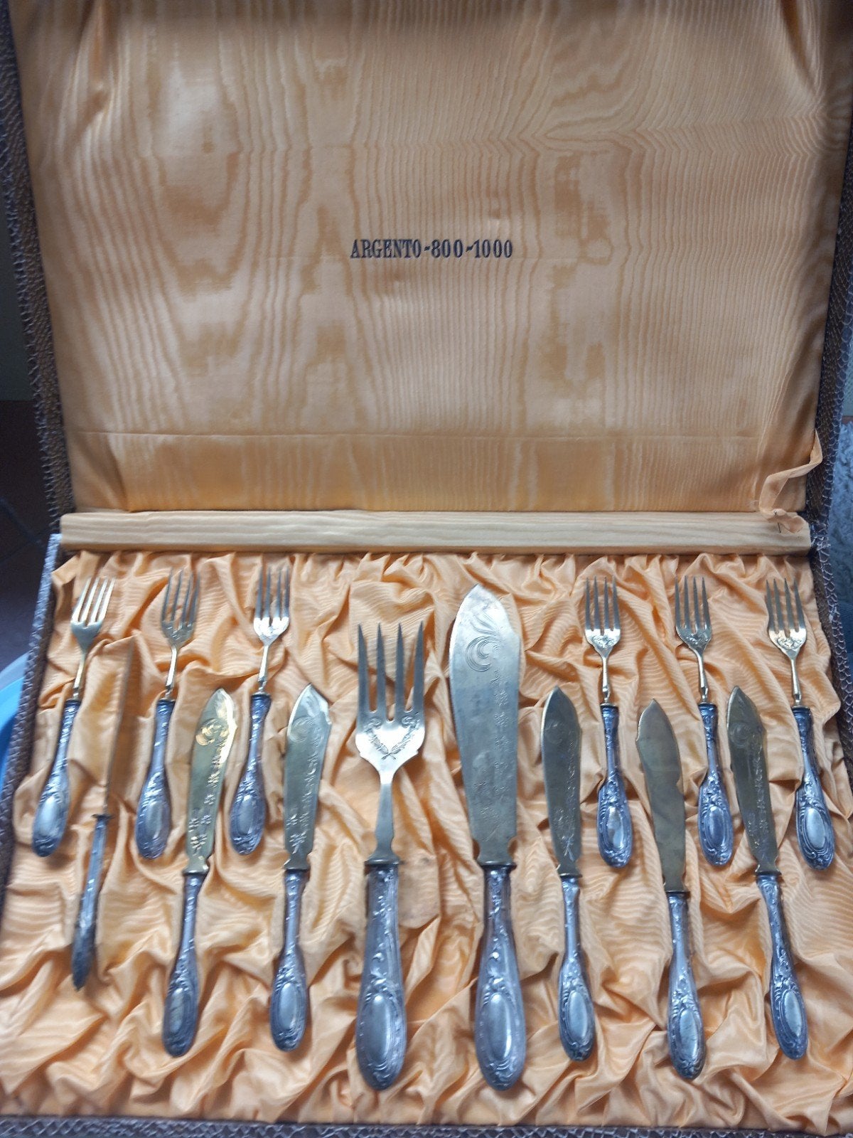 Service à gâteau vintage en métal argenté – Coffret complet, Enlèvement