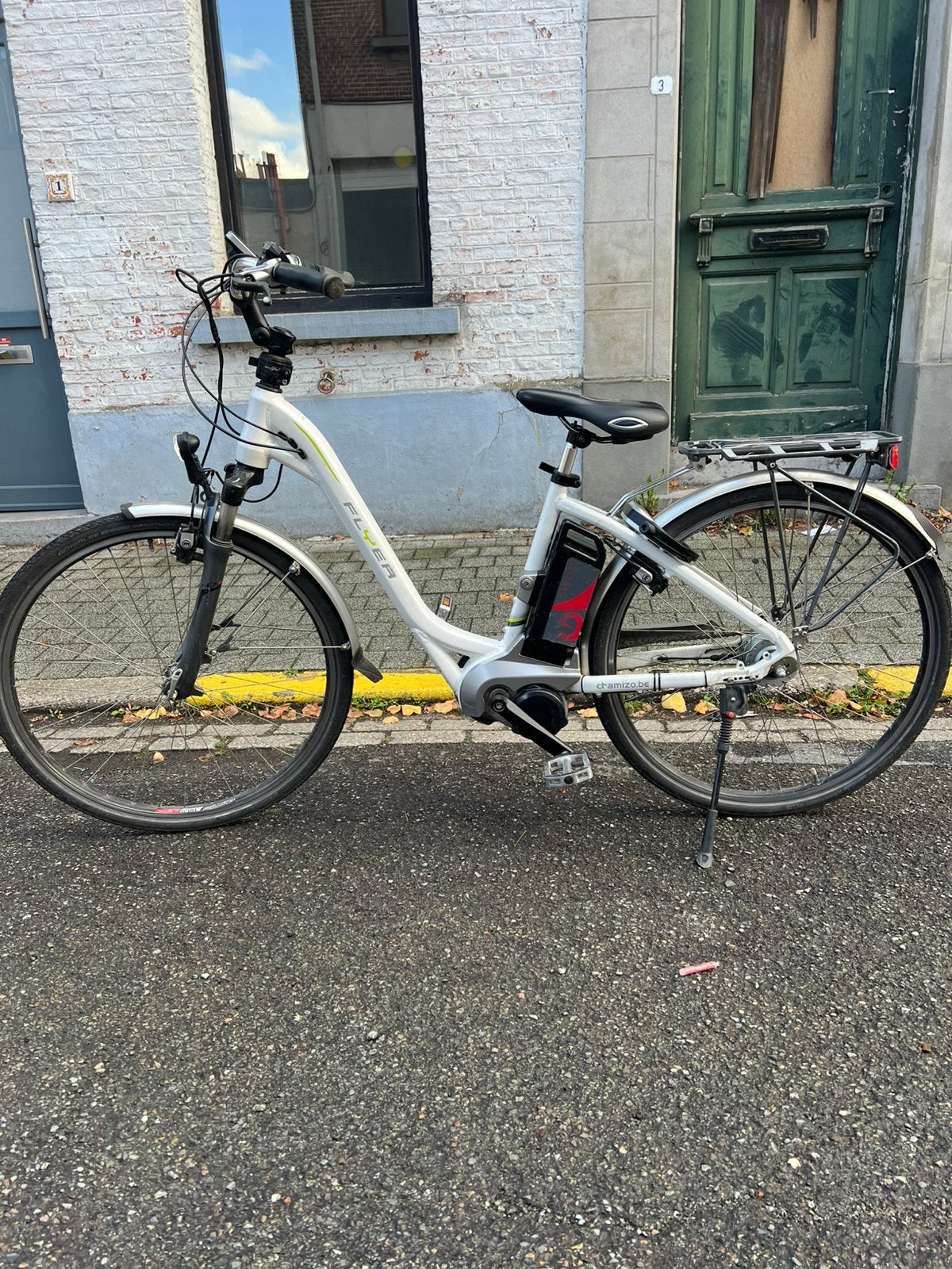 Elektrische fiets flyer met middenmotor, Fietsen en Brommers, Ophalen, Zo goed als nieuw