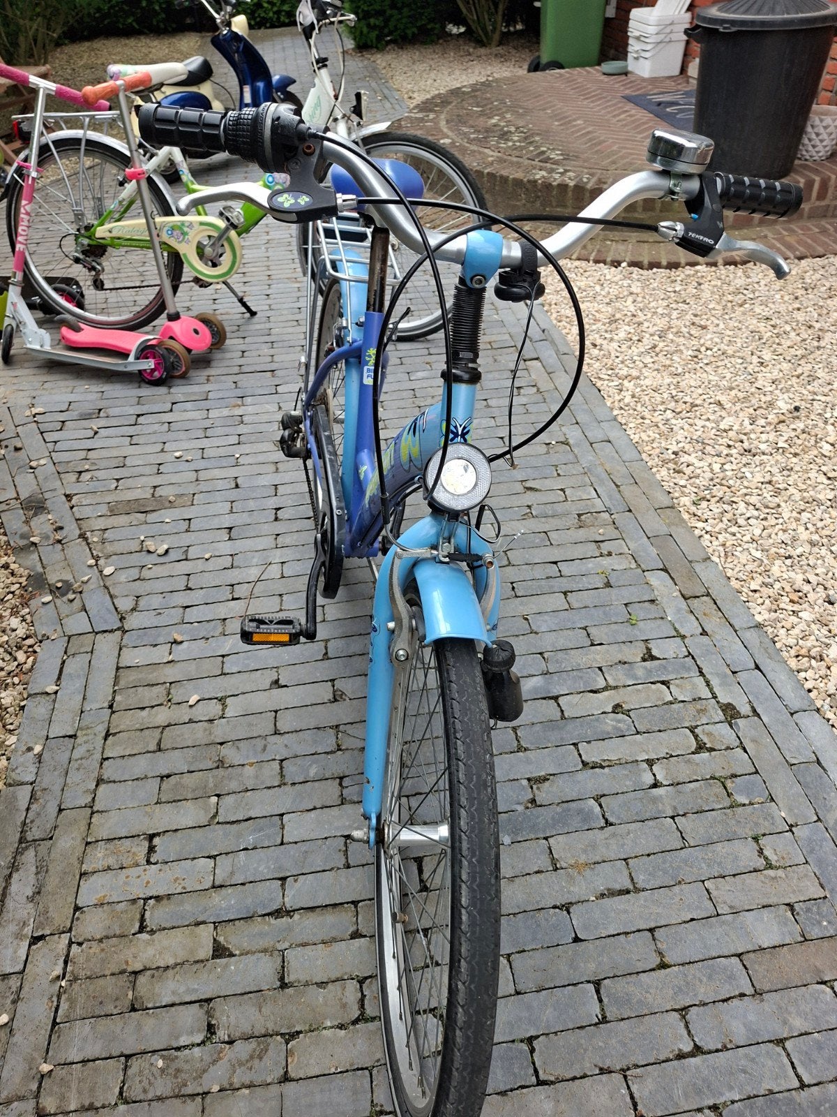 Blauwe meisjes fiets 24 inch, Enlèvement
