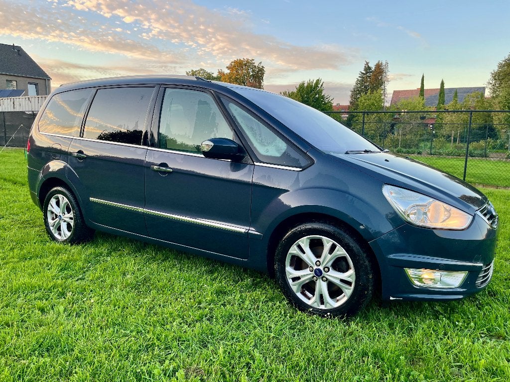 2012 Ford Galaxy Ghia 7-plaatsen - EXPORT !!!, Auto's, Monovolume, Beige, 4 cilinders, Blauw