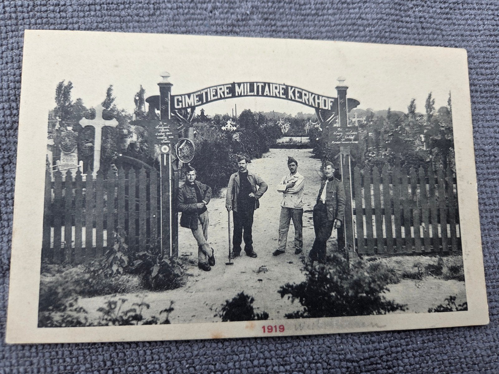 postkaart:1919 Cimetiere Militaire Kerkhof West- Vleteren, Ophalen of Verzenden, Voor 1920, Ongelopen, West-Vlaanderen