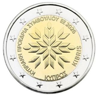 Cyprus 2 Euro Coincard 2026, Envoi, Chypre, 2 euros, Monnaie en vrac
