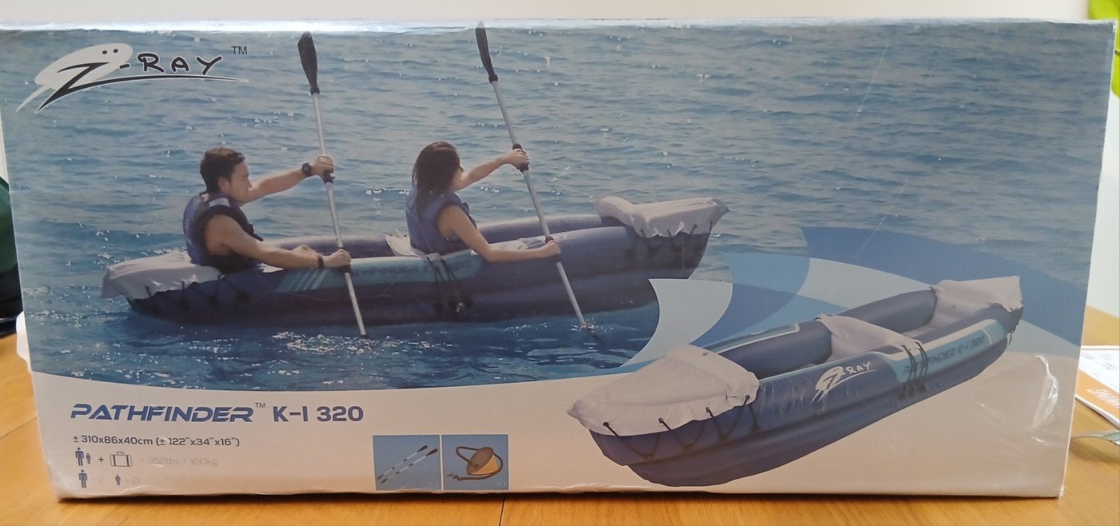 Opblaasbare kayak - Pathfinder K-I 320 (Z-Ray), Ophalen, Opblaasbaar, Nieuw, 2-persoons