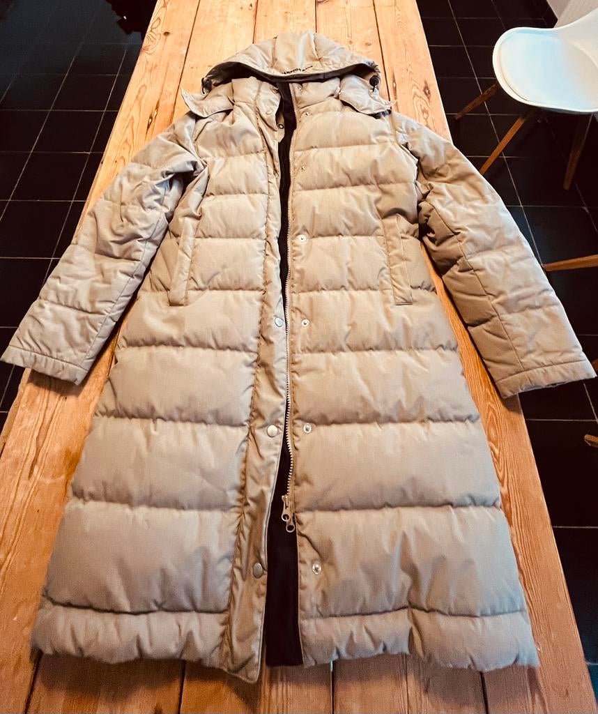 Winterjas, Ophalen of Verzenden, Gedragen, Maat 36 (S), Beige
