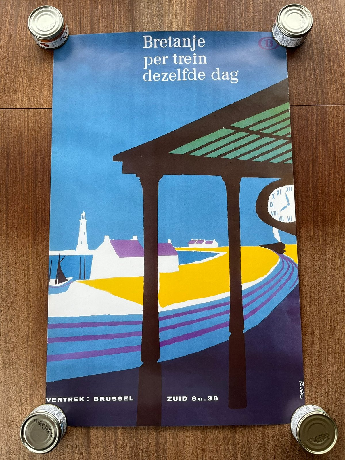 Treinposters, Enlèvement ou Envoi, Comme neuf