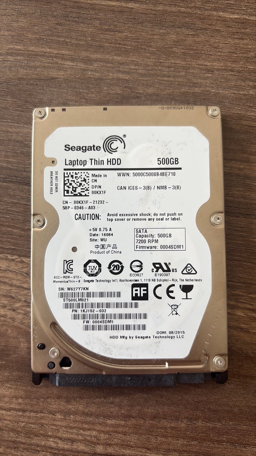 Laptop hdd - 500gb, Verzenden, Zo goed als nieuw, Laptop, HDD