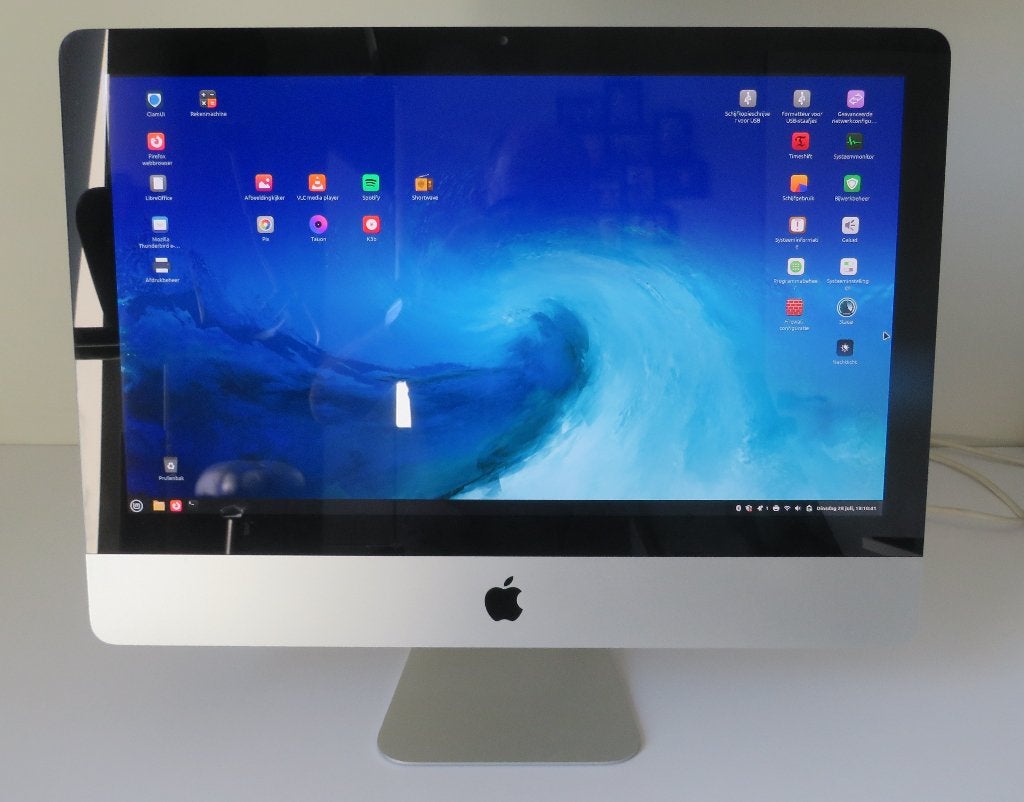 Apple iMac 21 pouces avec Linux Mint Cinnamon 22.3 64 bits., IMac, 512 GB, Enlèvement, Utilisé