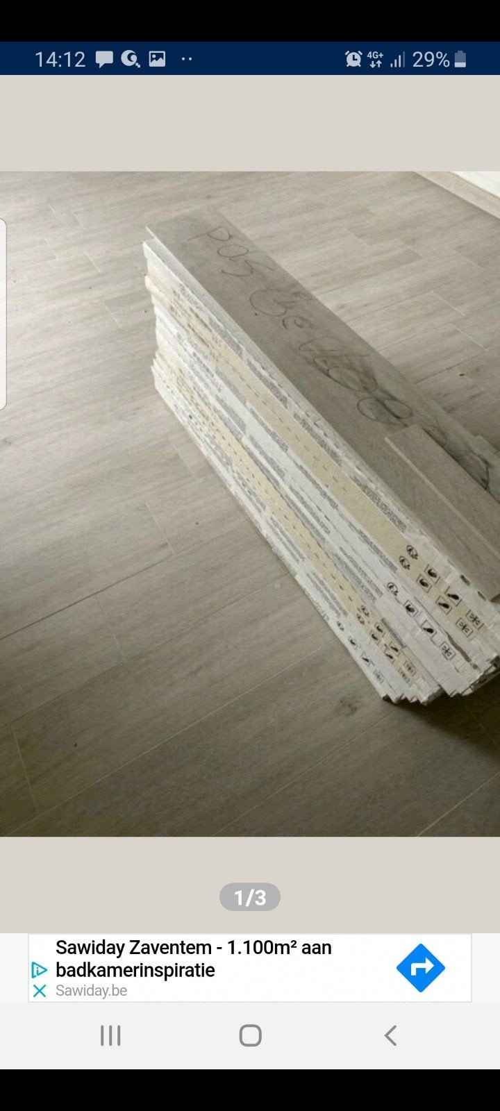 Carreaux stratifiés en céramique, Bricolage & Construction, Plinthes & Finitions, Enlèvement