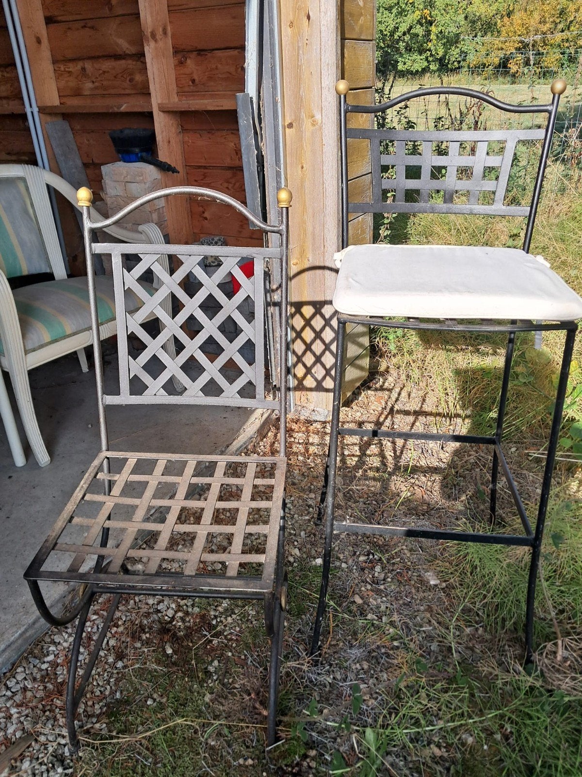chaises en métal diverses, Maison & Meubles, Enlèvement