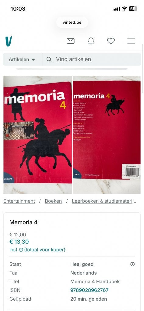 Memoria 4, Ophalen, Zo goed als nieuw