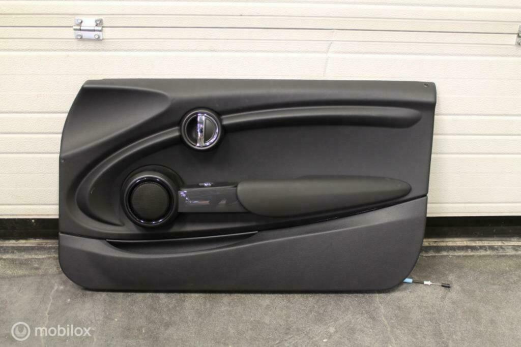 Deurpaneel rechts zwart leder Mini Cooper F55 F56 F57