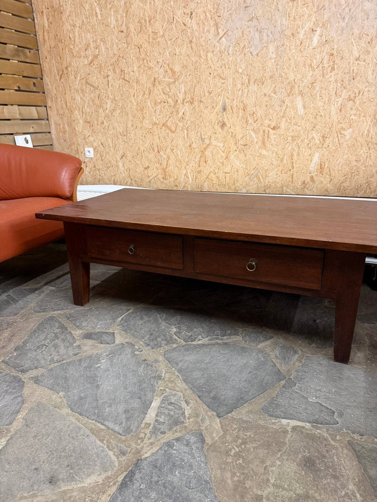 Massief houten salontafel, Antiek en Kunst, Ophalen