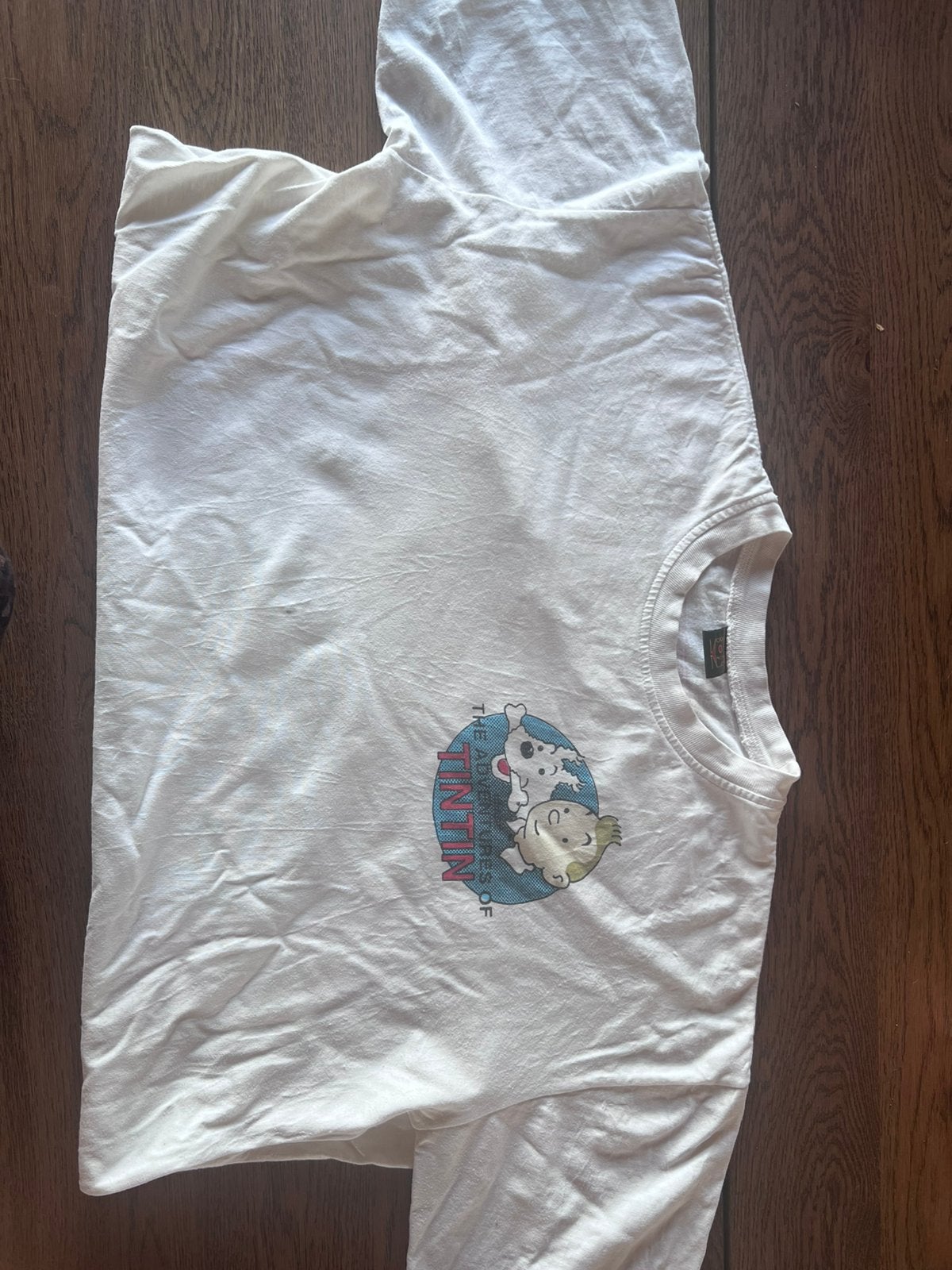 T-shirt van Kuifje, Ophalen of Verzenden, Zo goed als nieuw, Maat 56/58 (XL), Wit
