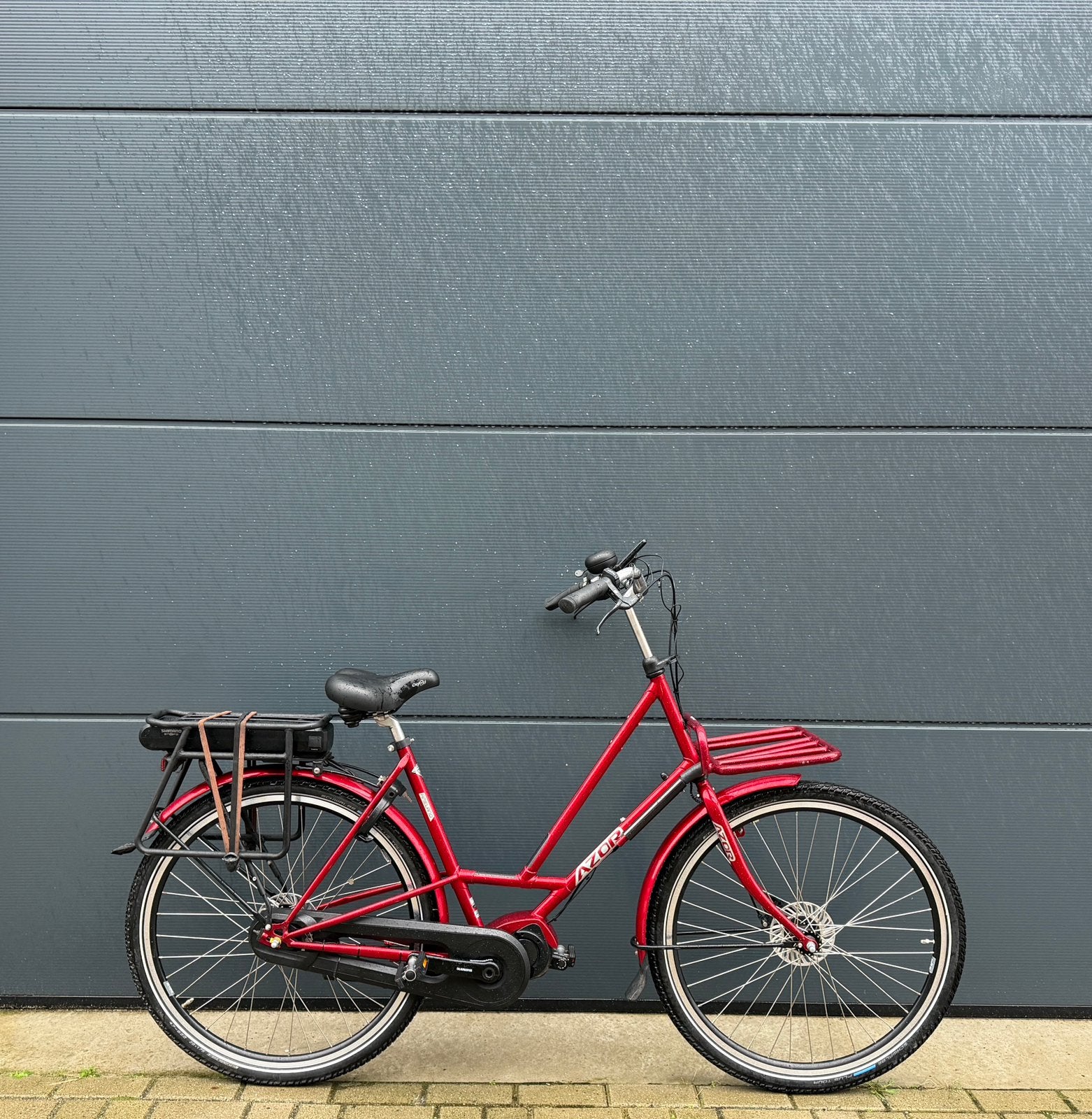 Azor Ameland middenmotor elektrische fiets 400WH, Fietsen en Brommers, Ophalen, Versnellingen