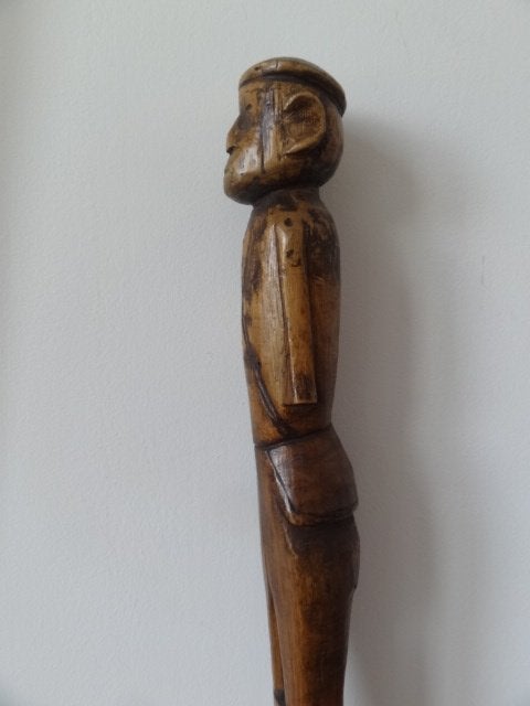 bâton de dignité, de prestige, Zulu, Afrique du Sud,, Antiquités & Art, Afrique, Sculpture sur bois, Bois, Sculpté