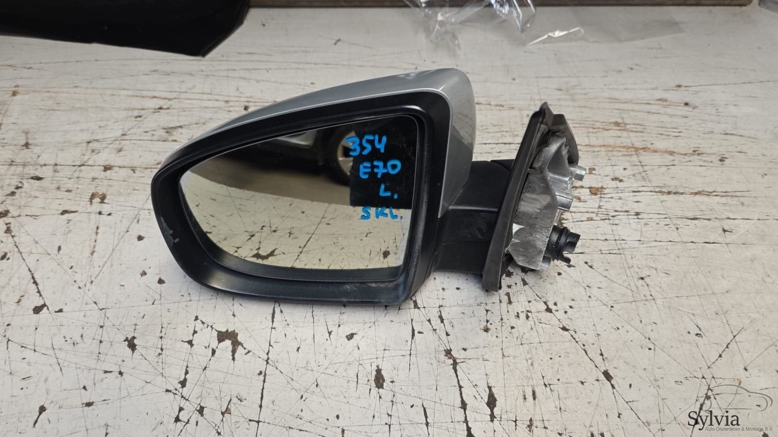 Buitenspiegel links Inklapbaar BMW X5 E70 + LCI Titansilber, Gebruikt, -, -, Ophalen of Verzenden
