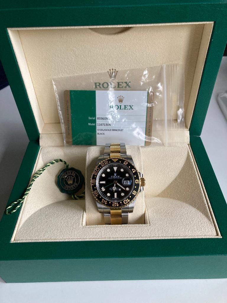Rolex GMT, Handtassen en Accessoires, Horloges | Heren, Ophalen, Staal, Polshorloge, Zo goed als nieuw
