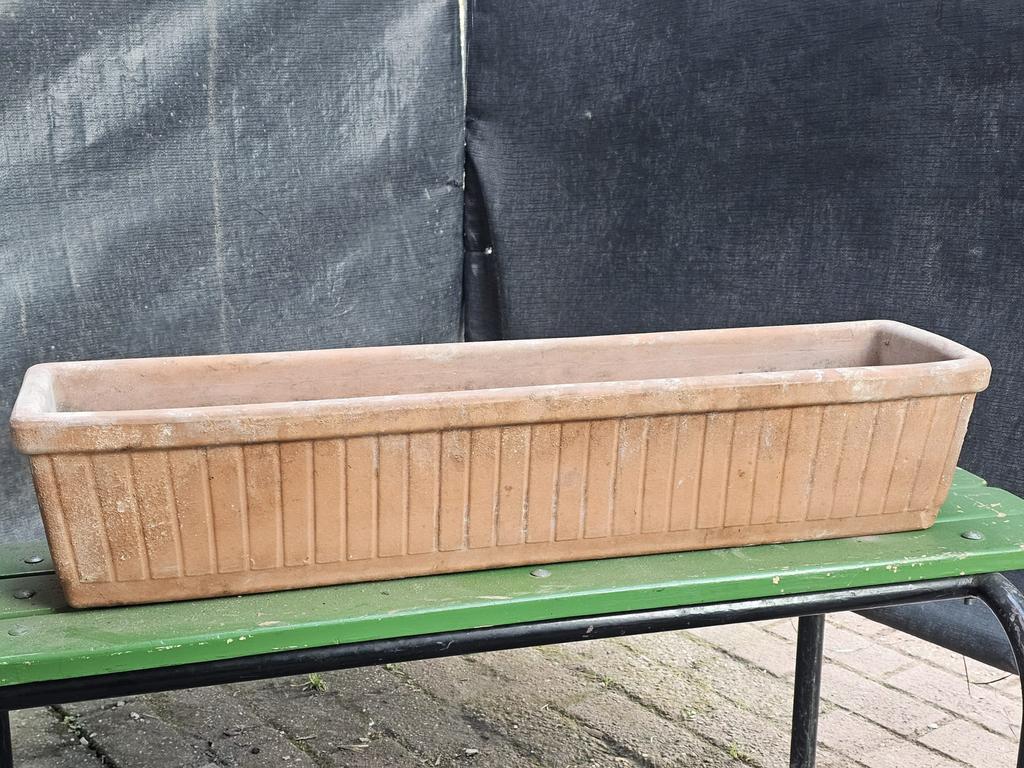 Italiaanse terracotta bloembak, Tuin en Terras, Ophalen, Gebruikt