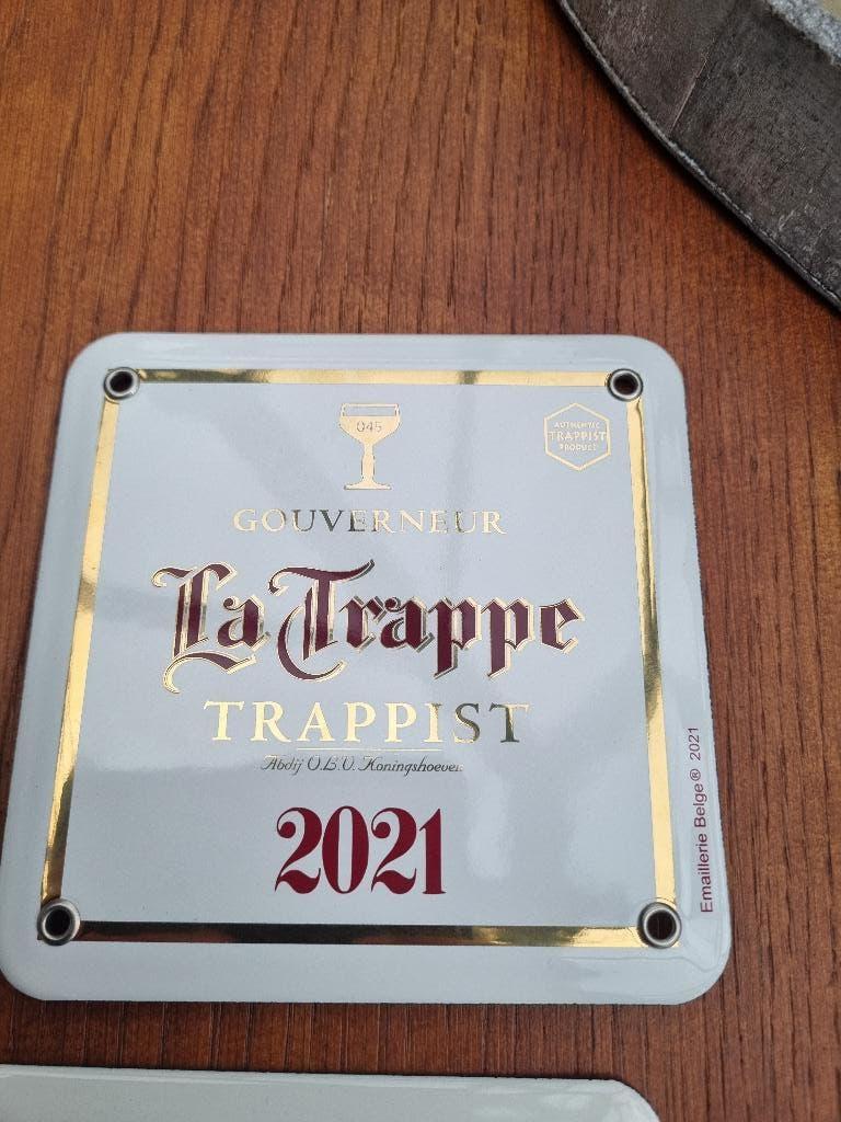 Plaque émaillée bière la Trappe 2021, Enlèvement ou Envoi, Neuf, Panneau, Plaque ou Plaquette publicitaire, La Trappe