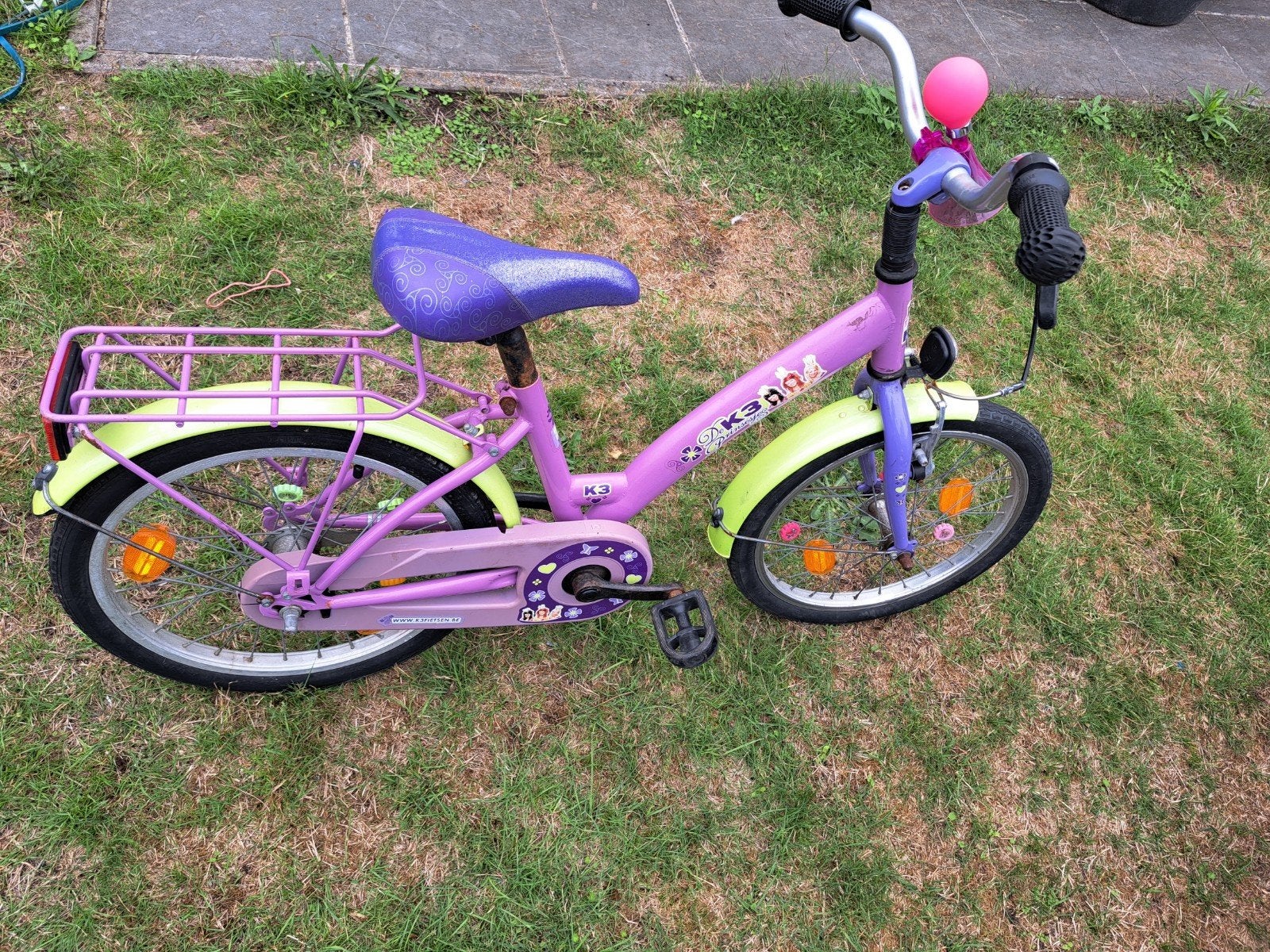te koop kinderfiets, Ophalen