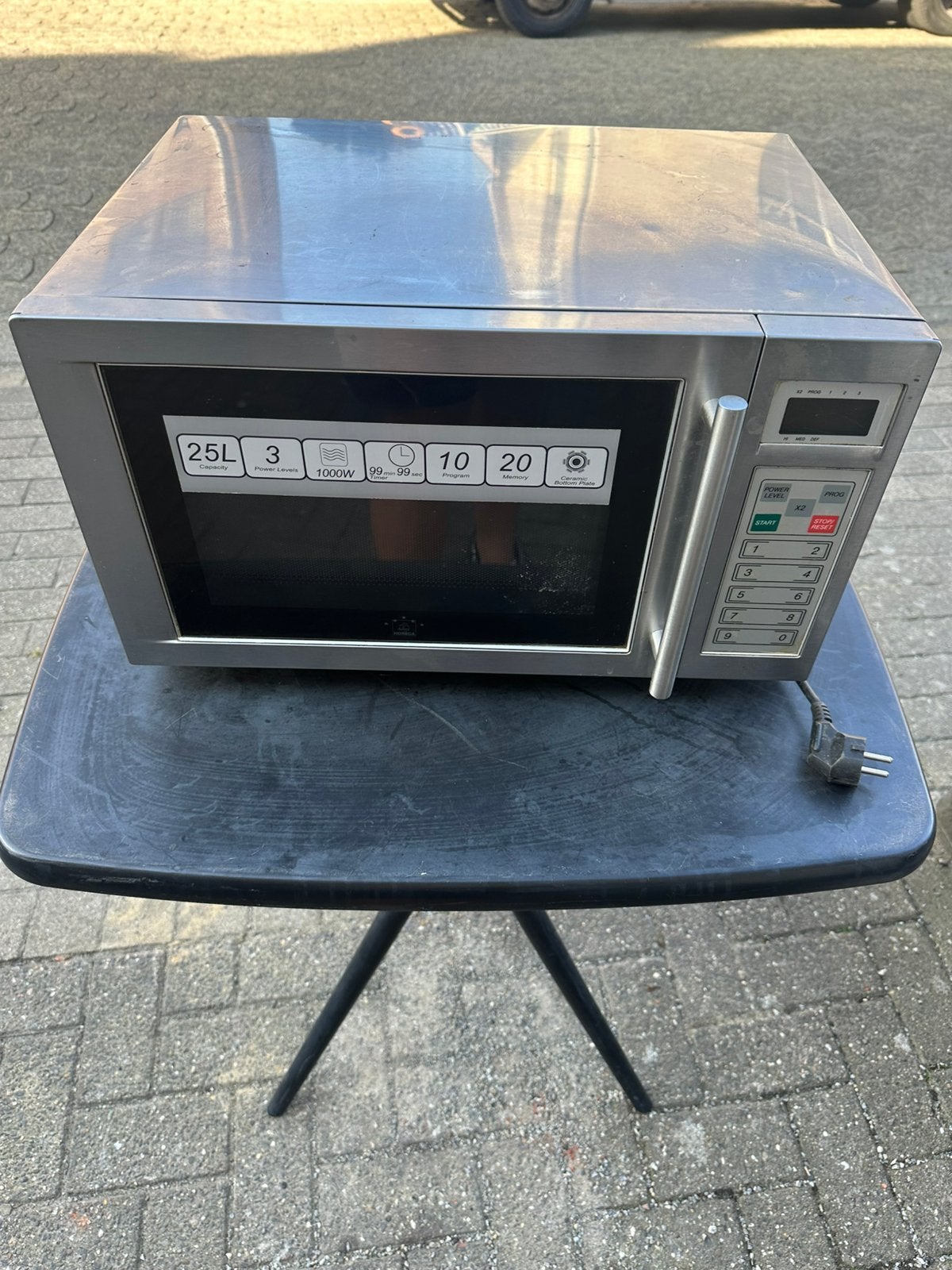 Magnetron 25L/1000w, Ophalen