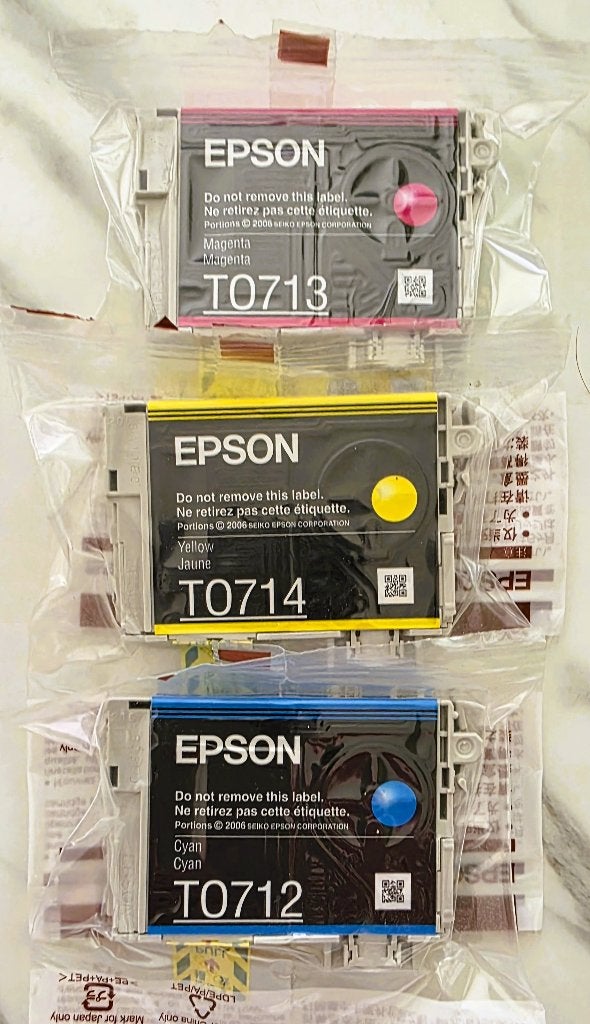Epson Cardridges, set van 3 stuks., Computers en Software, Printerbenodigdheden, Ophalen of Verzenden, Nieuw, Cartridge, Epson