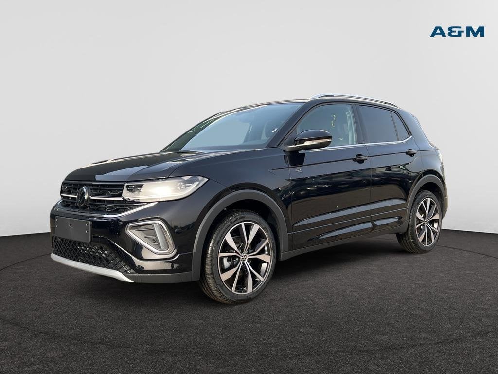 Volkswagen T-Cross T-Cross 1.0 TSI R-Line Business Premium O, Auto's, Volkswagen, Automaat, Zwart, SUV of Terreinwagen, 134 g/km