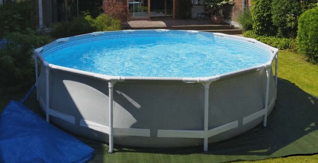 Piscine Intex 366 cm avec filtre à sable - VENDUE, Jardin & Terrasse, 200 à 400 cm, 300 cm ou plus, Rond, Comme neuf