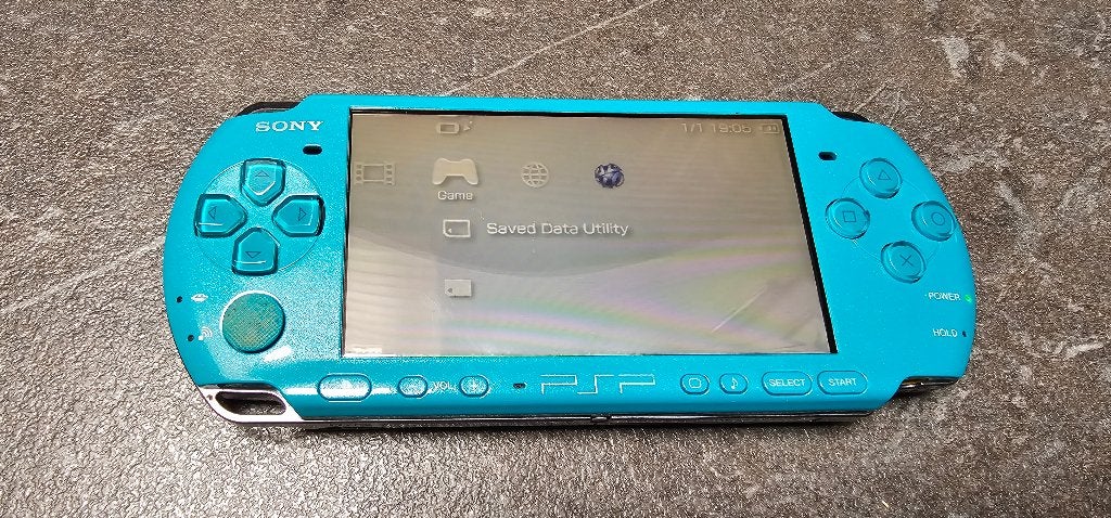 PSP 3000 turkoois, Games en Spelcomputers, Ophalen of Verzenden, Gebruikt