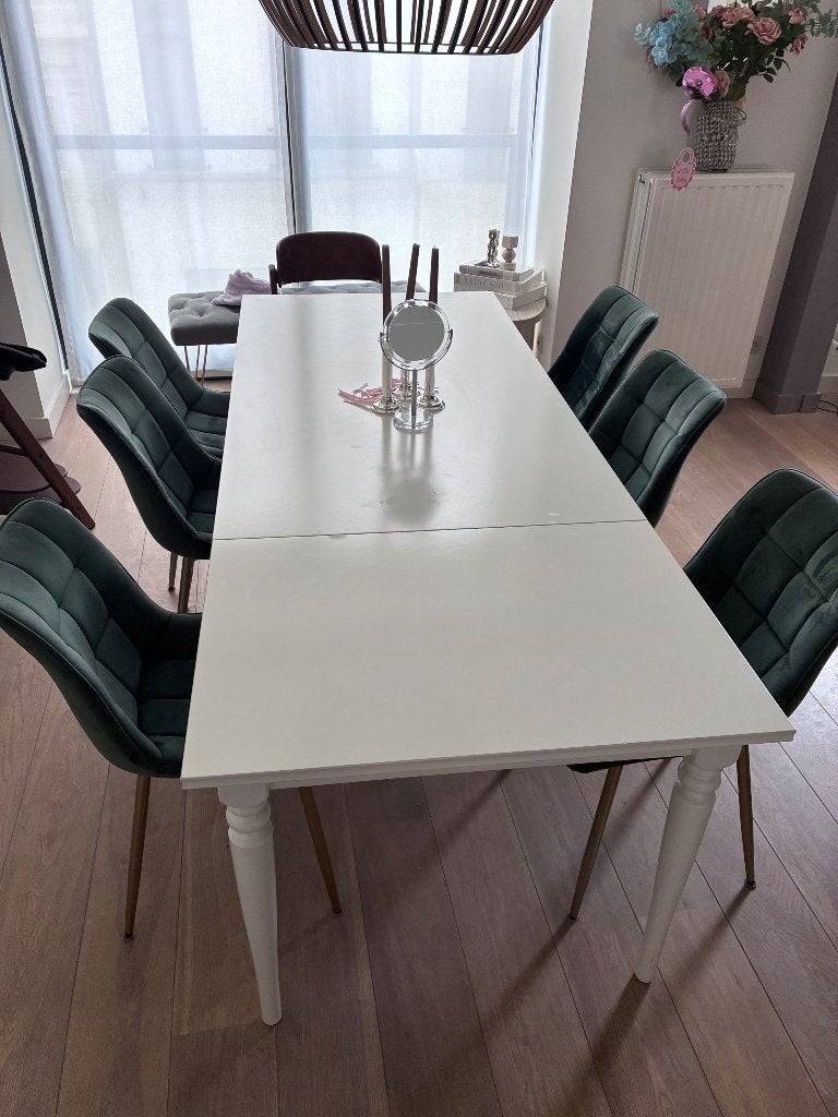 Uitschuifbare tafel 4-6 Personen Ikea Rosentorp, Huis en Inrichting, Tafels | Eettafels